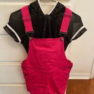 Weissman Pink and Black Kids Dance Costume